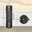 Outsunny Electric Parasol Mounted Patio Heater, Outdoor Heater w/ 2 Setting