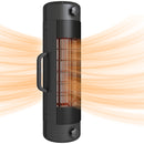 Outsunny Electric Parasol Mounted Patio Heater, Outdoor Heater w/ 2 Setting