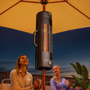 Outsunny Electric Parasol Mounted Patio Heater, Outdoor Heater w/ 2 Setting