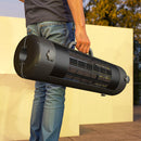 Outsunny Electric Parasol Mounted Patio Heater, Outdoor Heater w/ 2 Setting