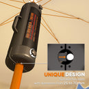 Outsunny Electric Parasol Mounted Patio Heater, Outdoor Heater w/ 2 Setting
