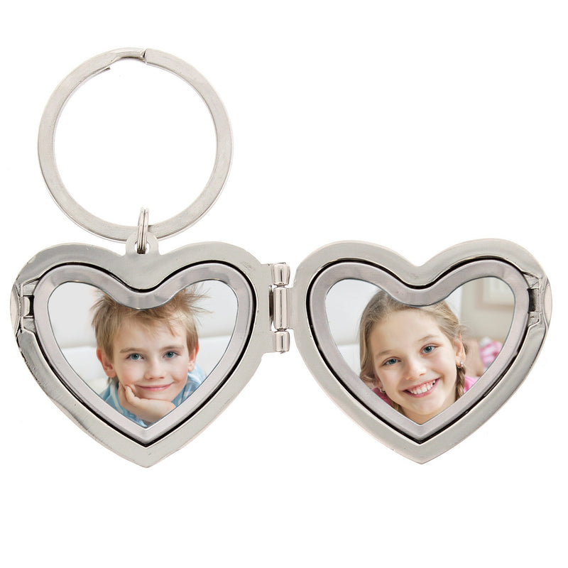 Personalised Heart Photoframe Keyring