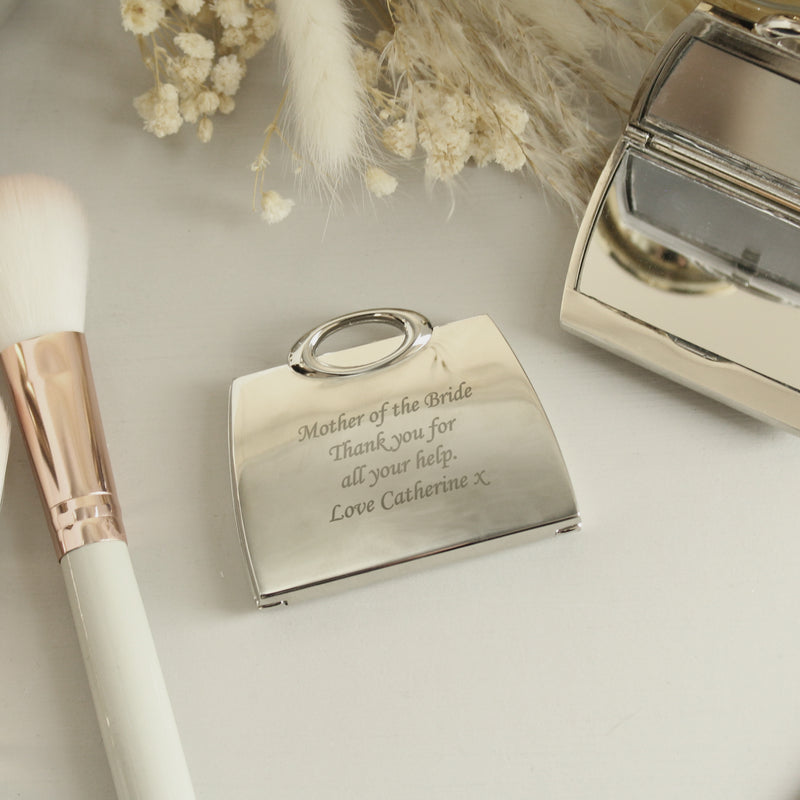 Personalised Handbag Compact Mirror