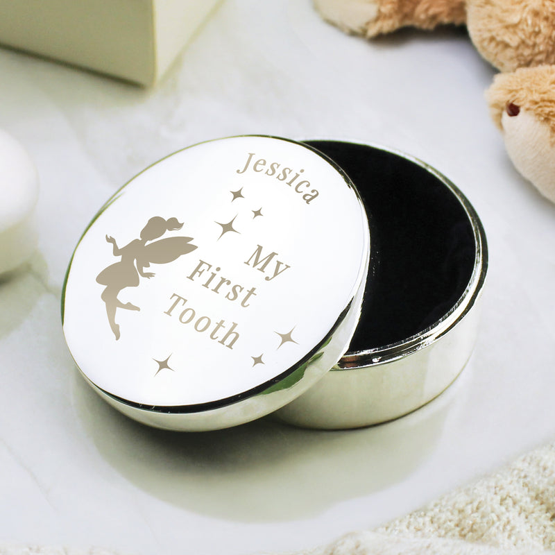 Personalised Fairy Princess First Tooth Trinket Box
