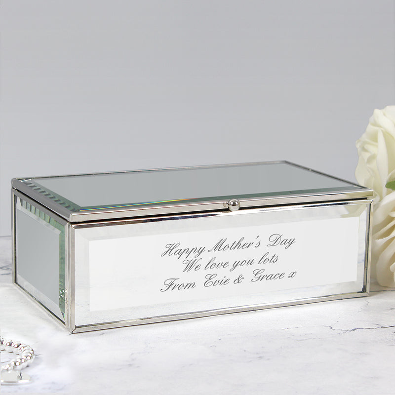 Personalised Mirrored Jewellery Box