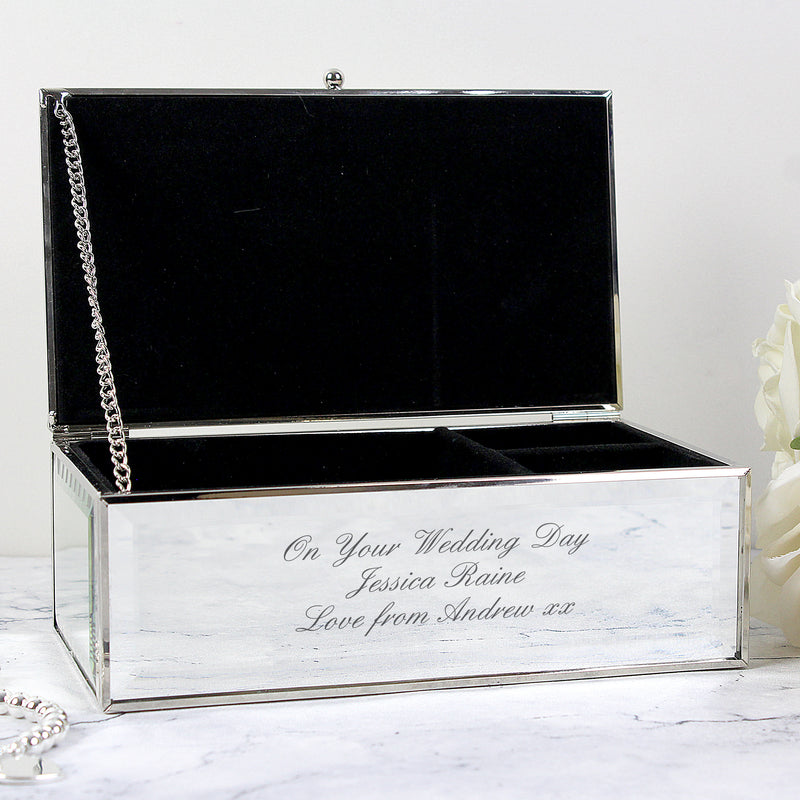 Personalised Mirrored Jewellery Box