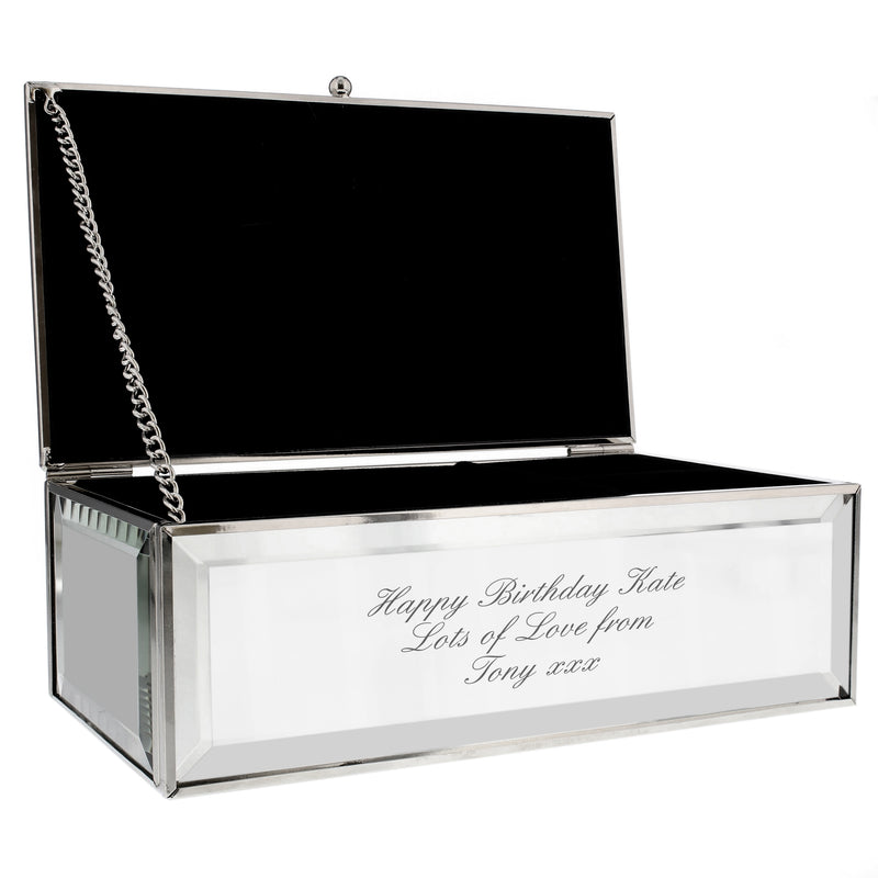 Personalised Mirrored Jewellery Box