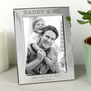 Personalised Silver 5x7 Daddy & Me Photo Frame