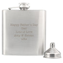Personalised Stainless Steel Hip Flask