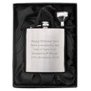 Personalised Stainless Steel Hip Flask