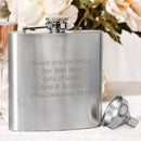 Personalised Stainless Steel Hip Flask