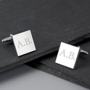 Personalised Initials Square Cufflinks