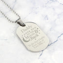 Personalised 'To The Moon & Back...' Stainless Steel Dog Tag Necklace