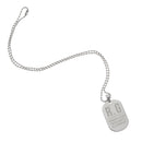 Personalised Initials Stainless Steel Dog Tag Necklace