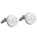Personalised Geometric Round Cufflinks