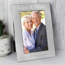 Personalised Potrait Silver 4x6 Photo Frame
