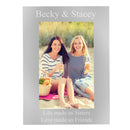 Personalised Potrait Silver 4x6 Photo Frame