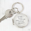 Personalised Round Photo keyring