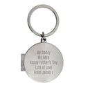 Personalised Round Photo keyring