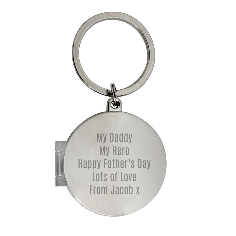 Personalised Round Photo keyring