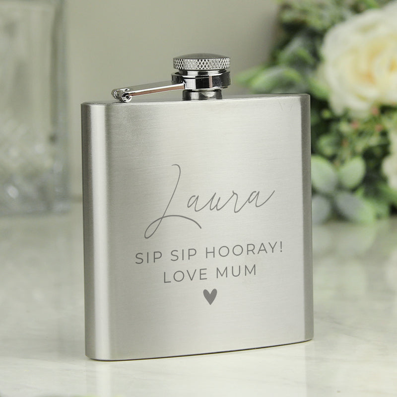 Personalised Birthday Hip Flask