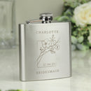 Personalised Floral Hip Flask