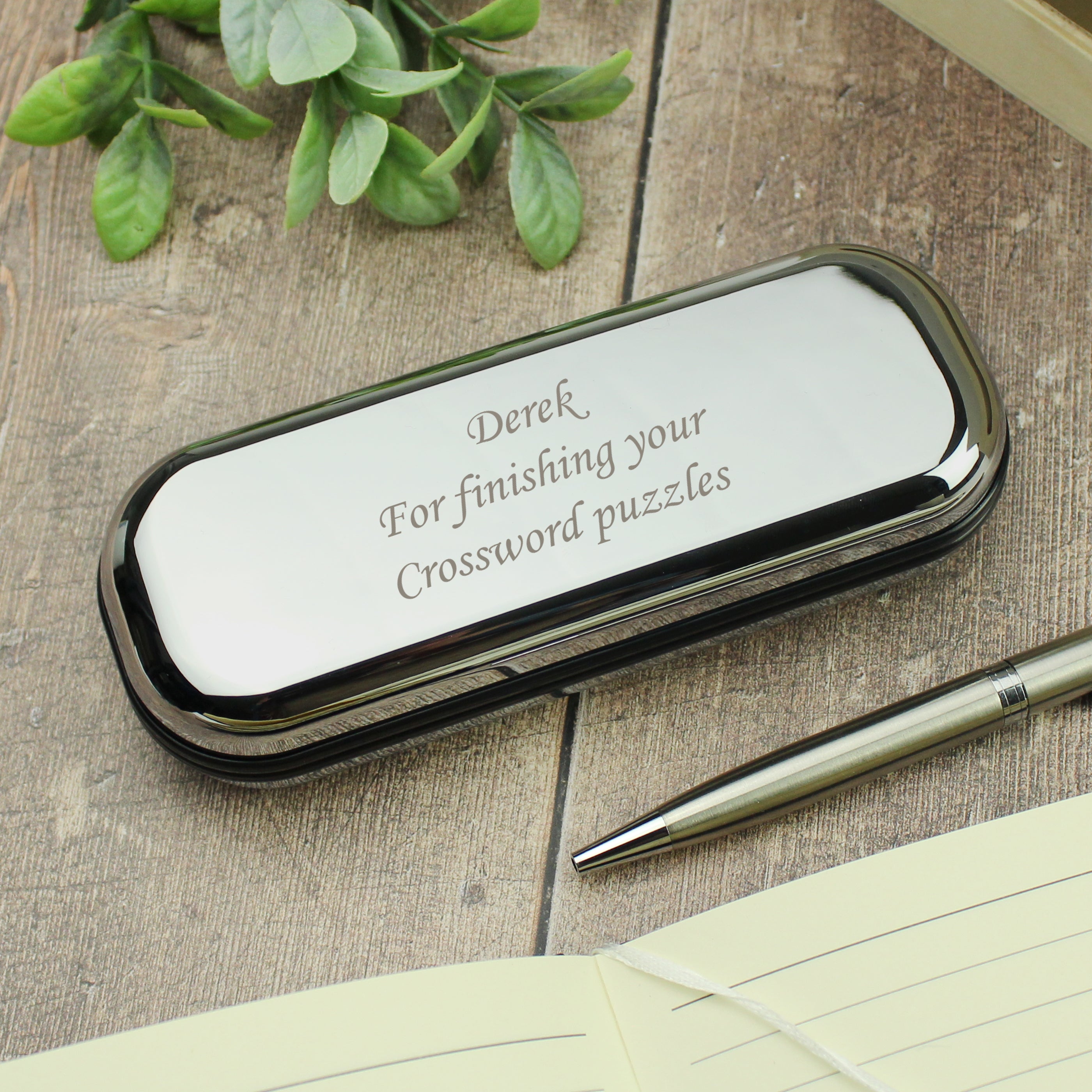 Hughes Box Script Personalised Pen and Box Set