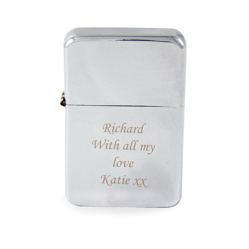 Personalised Silver Lighter