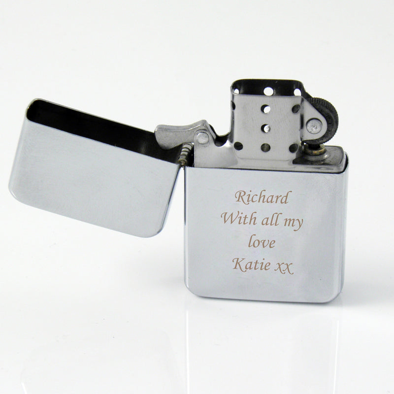 Personalised Silver Lighter