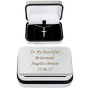 Personalised Box with Silver Cross Necklace