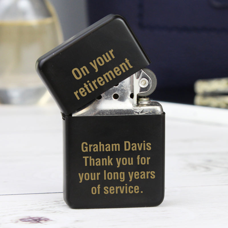 Personalised Black Lighter