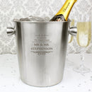 Personalised Stainless Steel Ice Bucket
