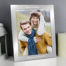 Personalised 10x8 Potrait Silver Photo Frame