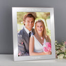 Personalised 10x8 Potrait Silver Photo Frame