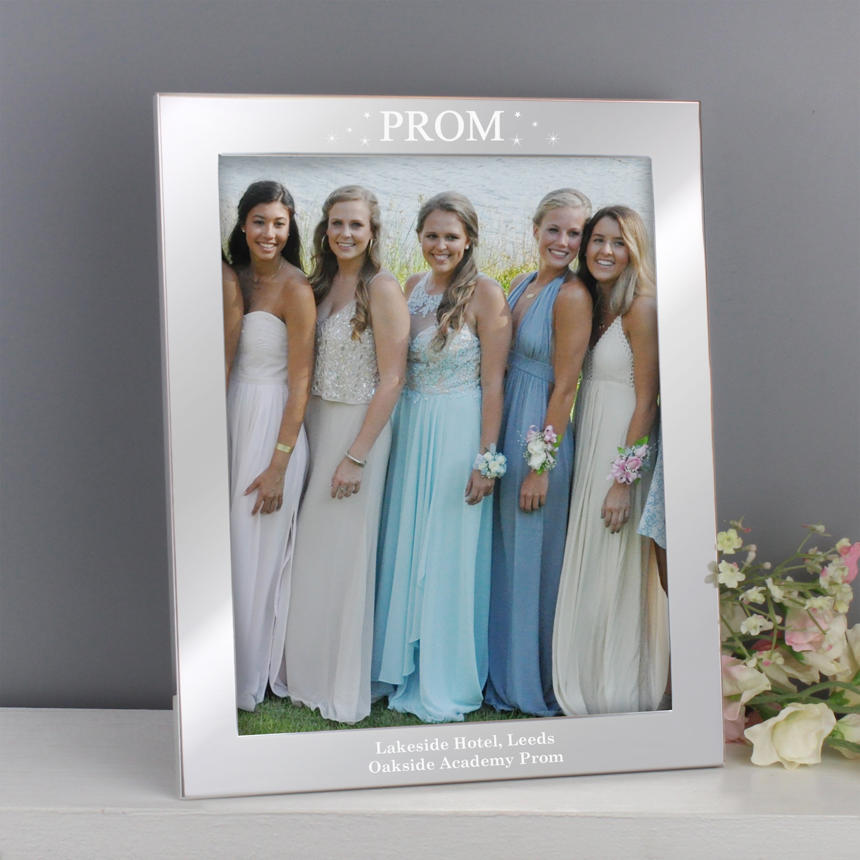 Prom Frame Personalised Prom Night 10x8 Silver Photo Frame