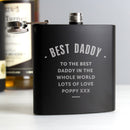 Personalised Black Hip Flask