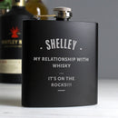 Personalised Black Hip Flask
