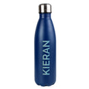 Personalised Blue Metal Insulated Drinks Bottle