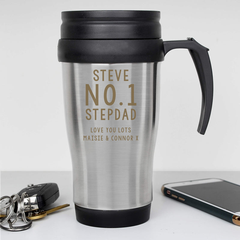 Personalised Stainless Steel Travel Mug