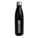 Personalised Black Metal Insulated Drinks Bottle