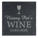 Personalised Wine Goes Here... Single Slate Coaster