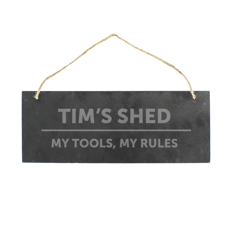 Personalised Hanging Slate Sign
