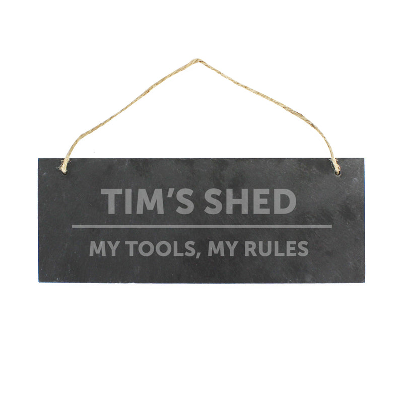 Personalised Hanging Slate Sign