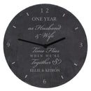 Personalised Anniversary Slate Clock