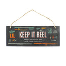 Personalised "Keep It Reel" Printed Hanging Slate Plaque