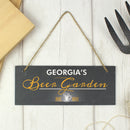 Personalised "Beer Garden" Printed Hanging Slate Plaque