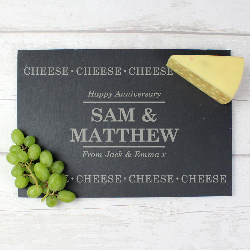 Personalised Slate Cheese Board