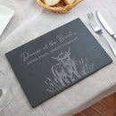 Personalised Highland Cow Slate Placemat