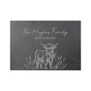 Personalised Highland Cow Slate Placemat