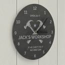 Personalised Tools Slate Clock